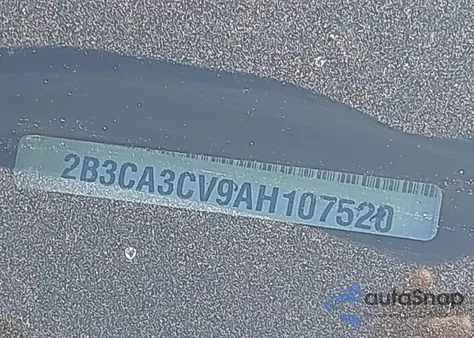 2010 Dodge Charger Sxt from USA, damaged, VIN 2B3CA3CV9AH107520